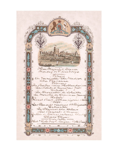 Queen Victoria Her Majesty's Dinner, Windsor Castle 1894