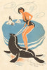 Bal Tabarin, San Francisco 1930s Menu Art