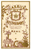 The Garrick, London 1903 Menu Art