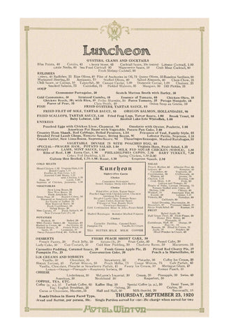 Hotel Winton, Cleveland 1920