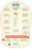 Howard Johnson's Riddle Mask Menu, 1960s