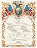 La Pierre House, Philadelphia 1854 Menu Art