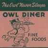 Owl Diner, Clearwater 1948 Diner Menu Art