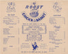 The Roost, Atlantic City 1946/7 Menu