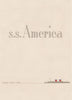 S.S. America 1950 Vintage Menu Art
