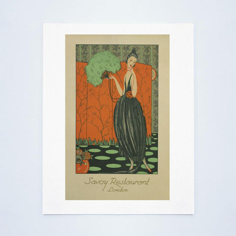 The Savoy, London 1923 (Lady with Fan)