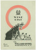 Willard Hotel, Washington D.C. 1936 Menu Art
