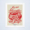Lobster Pot, Blackpool, 1960s Vintage Menu Art