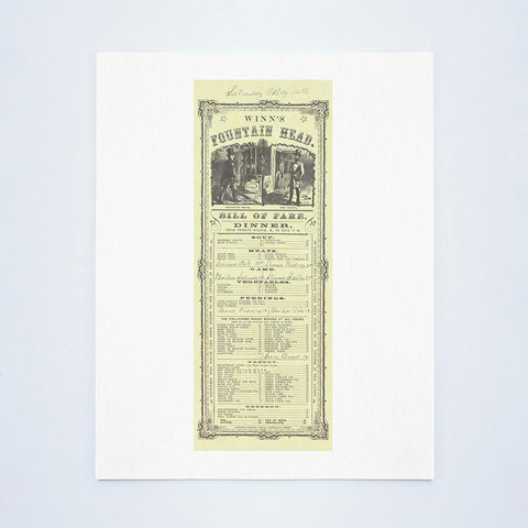 Winn's Fountain Head San Francisco (Circa) 1853
